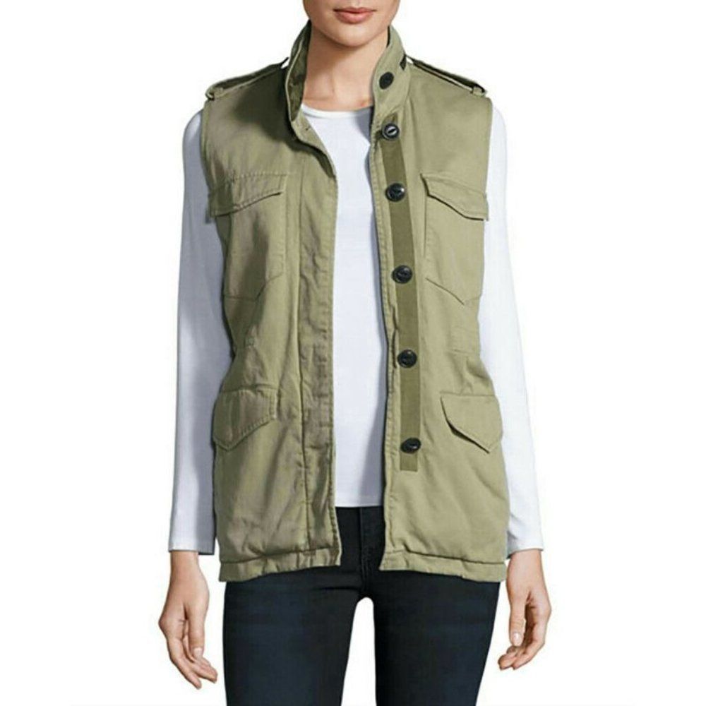 Rag & Bone jean 'Bennet' Cotton Button Vest Sz XS